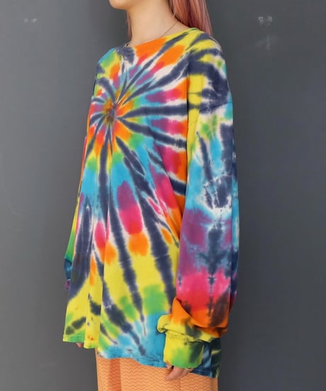 Vintage   Tie-dye Long T-shirt