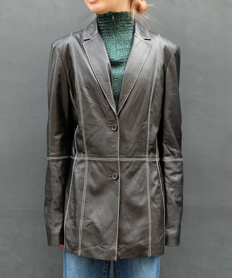 Vintage   Leather Tailored Jacket