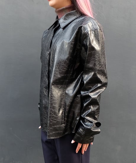 Vintage   Fake Leather Shirt