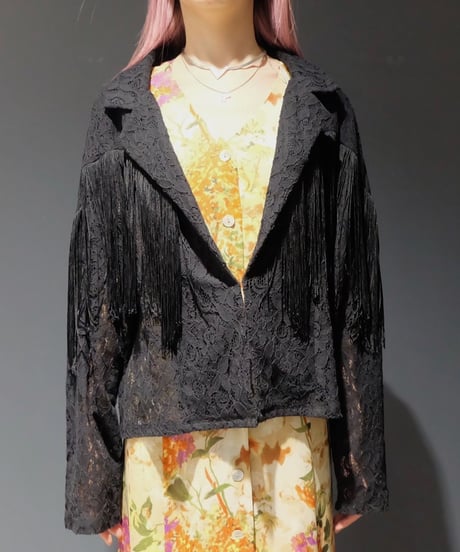 Vintage   Lace Fringe Shirt