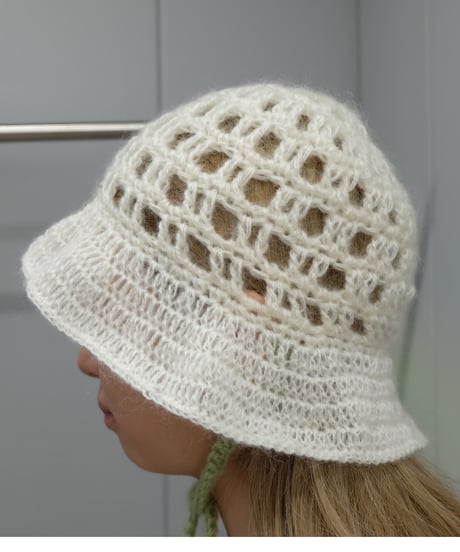 Labyrins   Mohair Knit Hat Himo