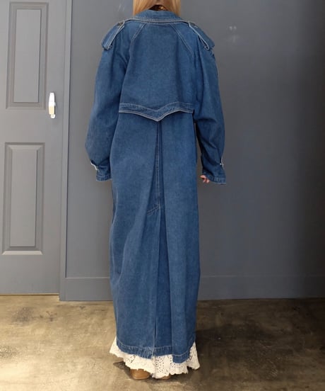 Vintage   Denim Trench Coat