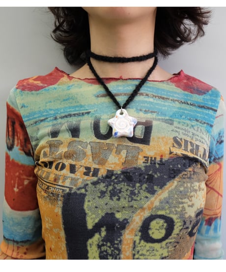 Labyrins x Sugascoop   Ceramic necklace 7