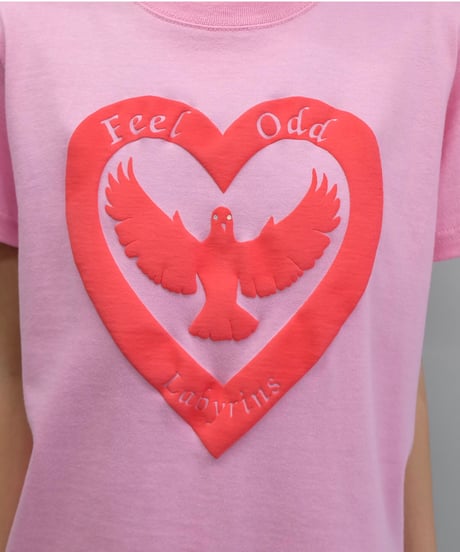 Labyrins   Hart Tshirt  Pink