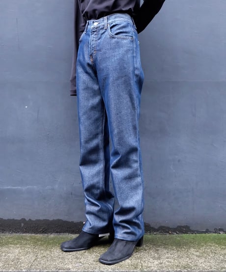Vintage   Shiny Denim Pants