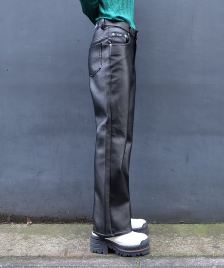 Vintage   Fake Leather Frea Pamts
