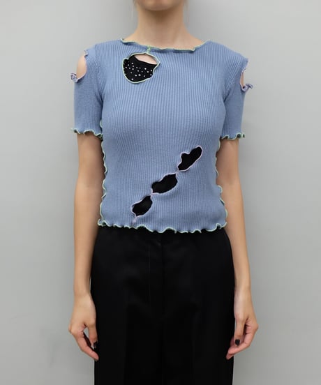 Remake Frill line Short Tops