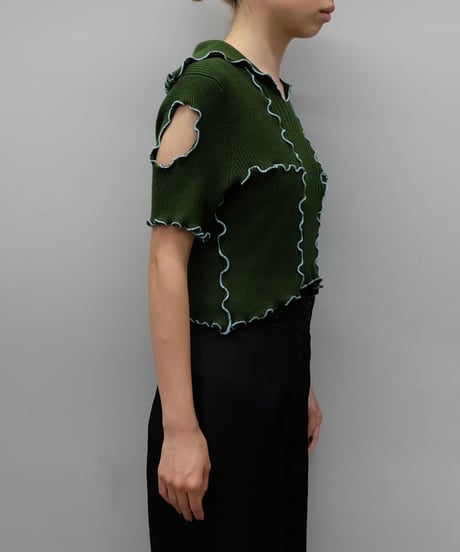 Remake Frill line Short Tops