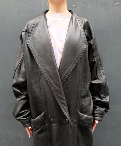 Vintage   Leather Long Coat