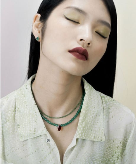 momentel jewelry    stone necklace