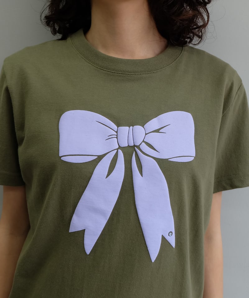 トップス Labyrins ribon T-shirt Labyrins RIBBON Tshirt Olive | Shury