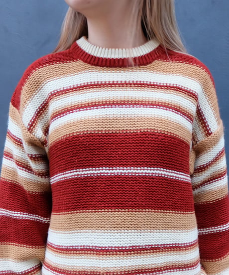 Vintage  Border Knit