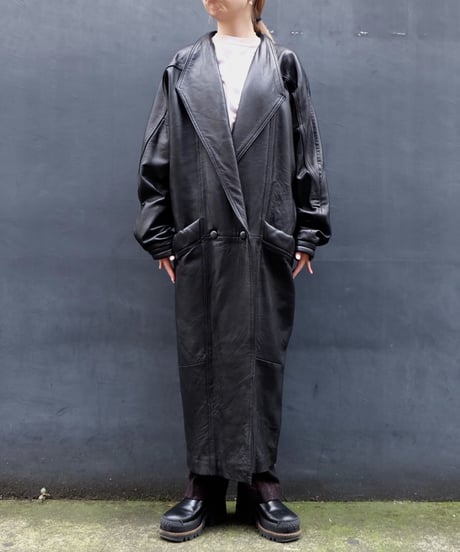 Vintage   Leather Long Coat