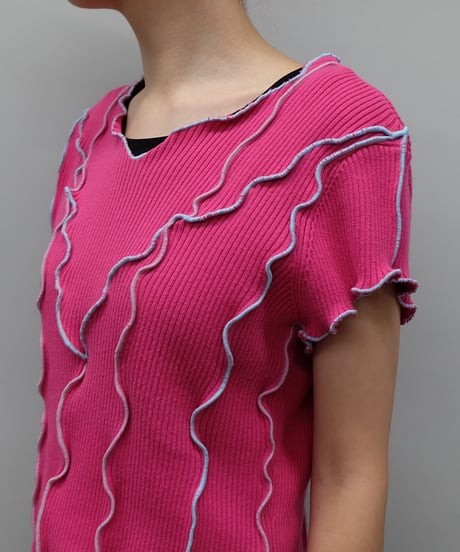 Remake Frill line Short Tops