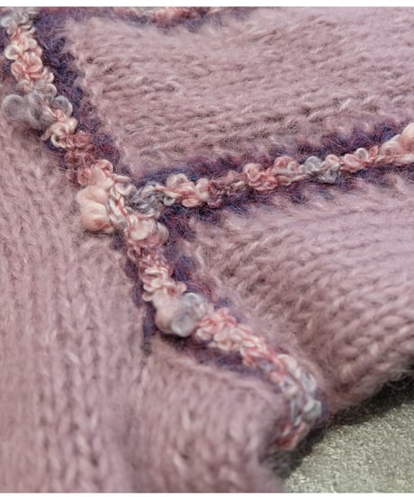 Vintage   mohair Design Knit