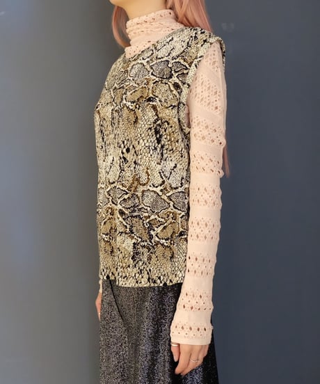 Vintage   Python Pleats Tops