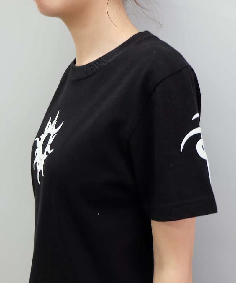 Labyrins Tribal Tattoo Tshirt Black | Shury