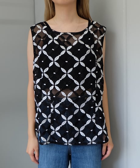 Vintage   see-through Tops