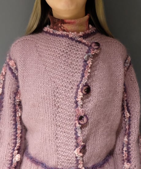 Vintage   mohair Design Knit