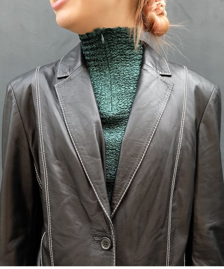 Vintage   Leather Tailored Jacket