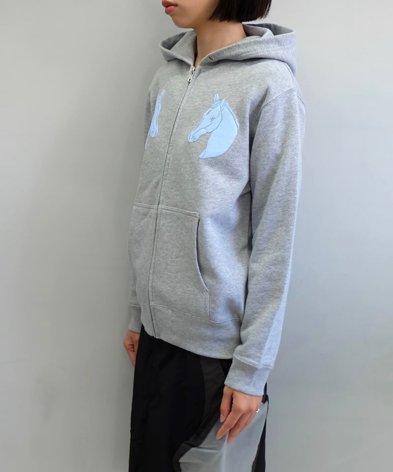 Labyrins Dont Cry Horse Hoodie Gray | Shury