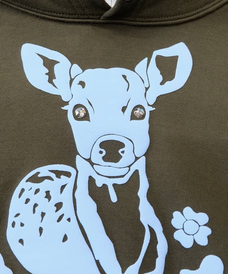 Labyrins   Bambi Hoodie Olive