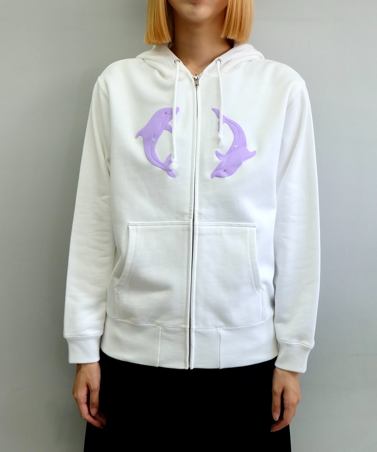 トップス labyrins Two Dolphins Zip Hoodie shury Labyrins Two Dolphins Zip Hoodie Brown | Shury