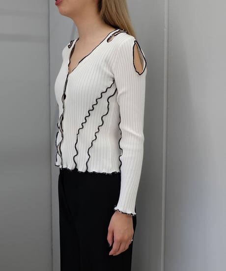 Frill Line  Cardigan