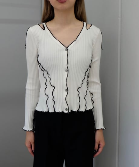 Frill Line  Cardigan