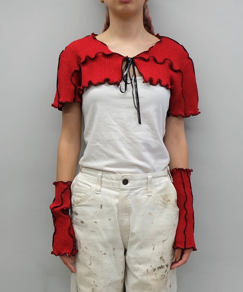 【shury】remake frill line knit