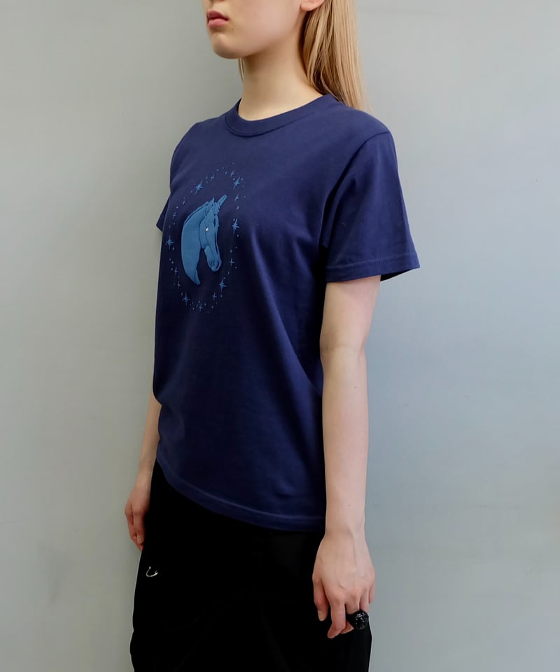 Labyrins Kirakira Horse Tshirt Navy | Shury