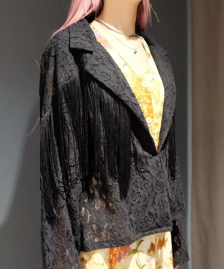 Vintage   Lace Fringe Shirt