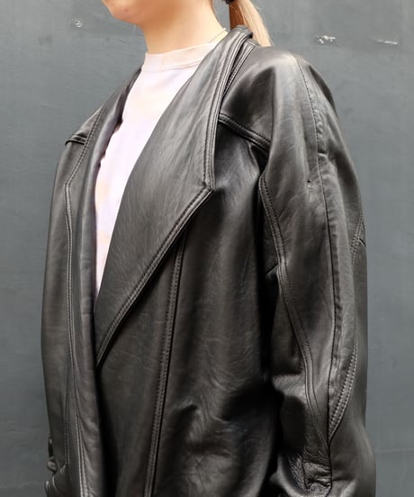 Vintage   Leather Long Coat