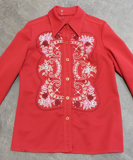 Vintage   Embroidery Shirt