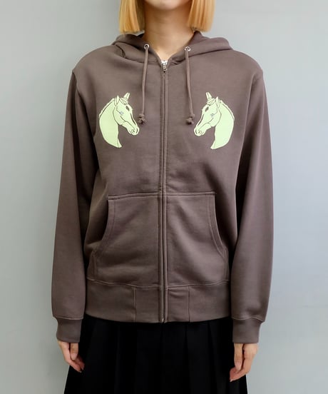 Shury Labyrins パーカー Labyrins Two Dolphins Zip Hoodie Navy | Shury