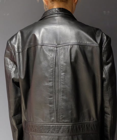 Vintage   Leather Tailored Jacket  2