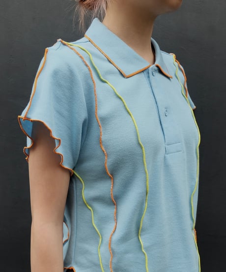Frill line Poloshirt