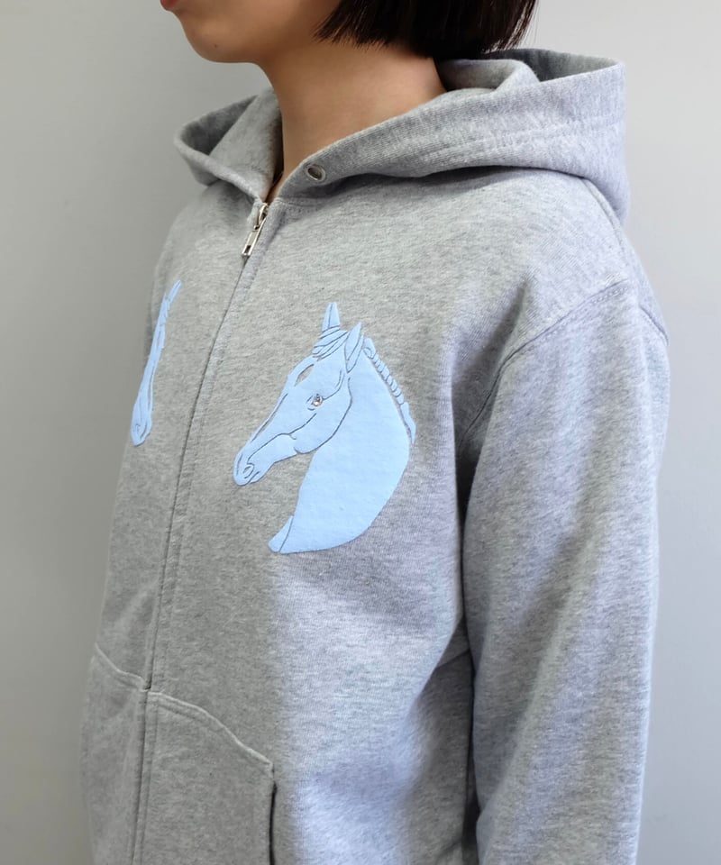 Labyrins Dont Cry Horse Hoodie Gray | Shury