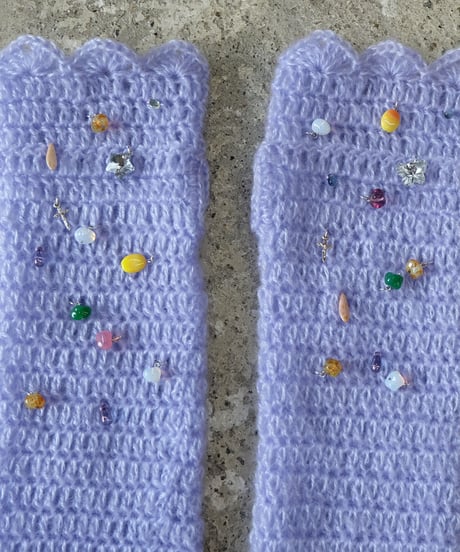 Labyrins Mohair Knit Glove 6