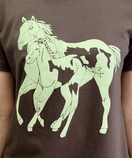 Labyrins  Dont Cry Horse Tshirt Brown