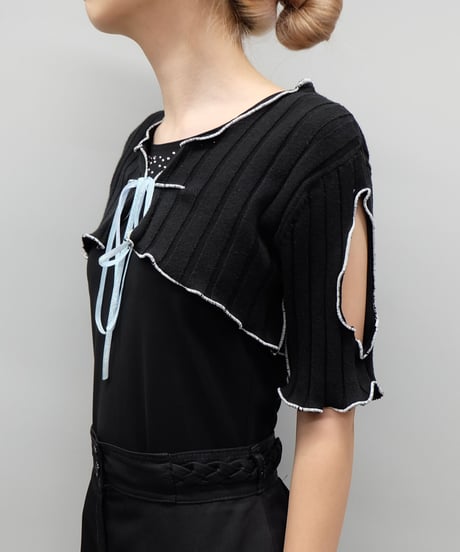 Remake Frill line Short Tops