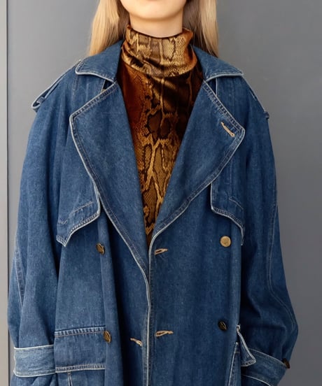 Vintage   Denim Trench Coat