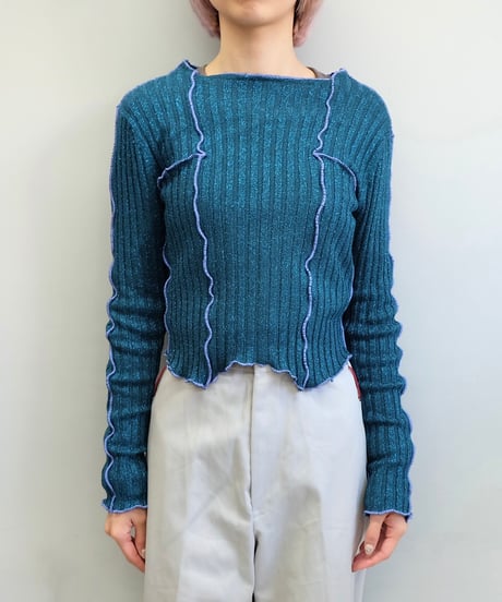 shury tokyo Remake Frill line Arm Tops