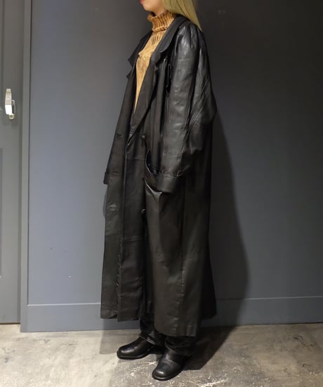 Vintage   Leather Long Coat
