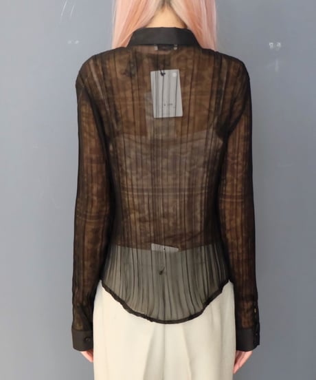 Vintage   Pleats See-through Shirts