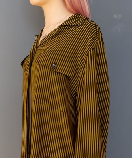Vintage  Silk  Stripe Shirts