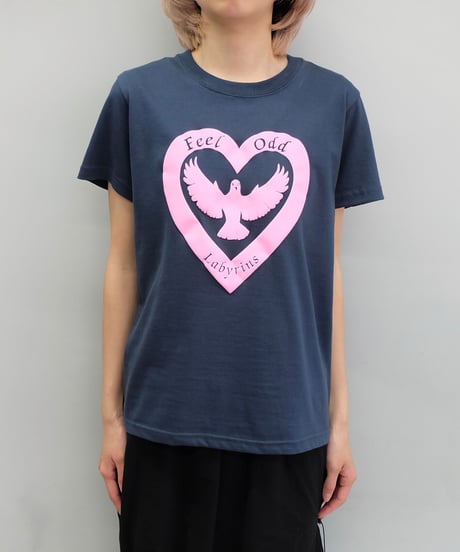 Labyrins   Hart Tshirt  Navy