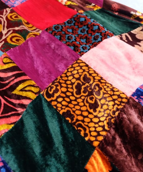 Vintage   Patchwork Wide Pants