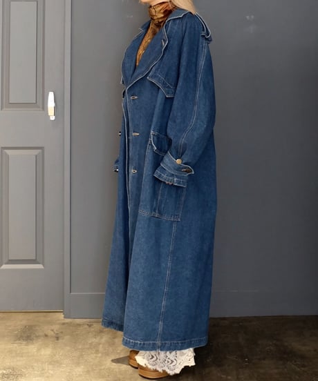 Vintage   Denim Trench Coat