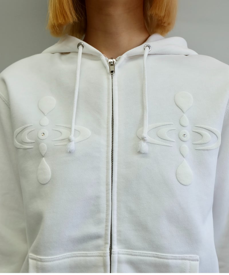 Labyrins Botanical Hoodie White | Shury